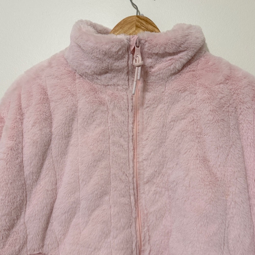 OFFLINE By Aerie Fur Full Zip Jacket Pink Size Medium Soft - Picture 5 of 8
